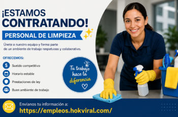 Nuevas Vacantes de Limpieza: Contratación Inmediata