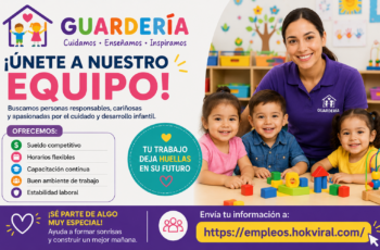 Se Solicita Personal para Guardería: Vacantes Abiertas